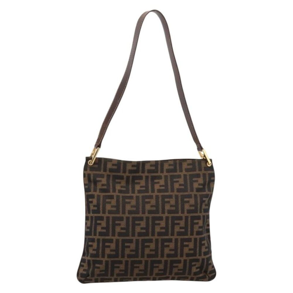 Fendi Shoulder Bag Zucca Brown Canvas Shoulder Bag Bag